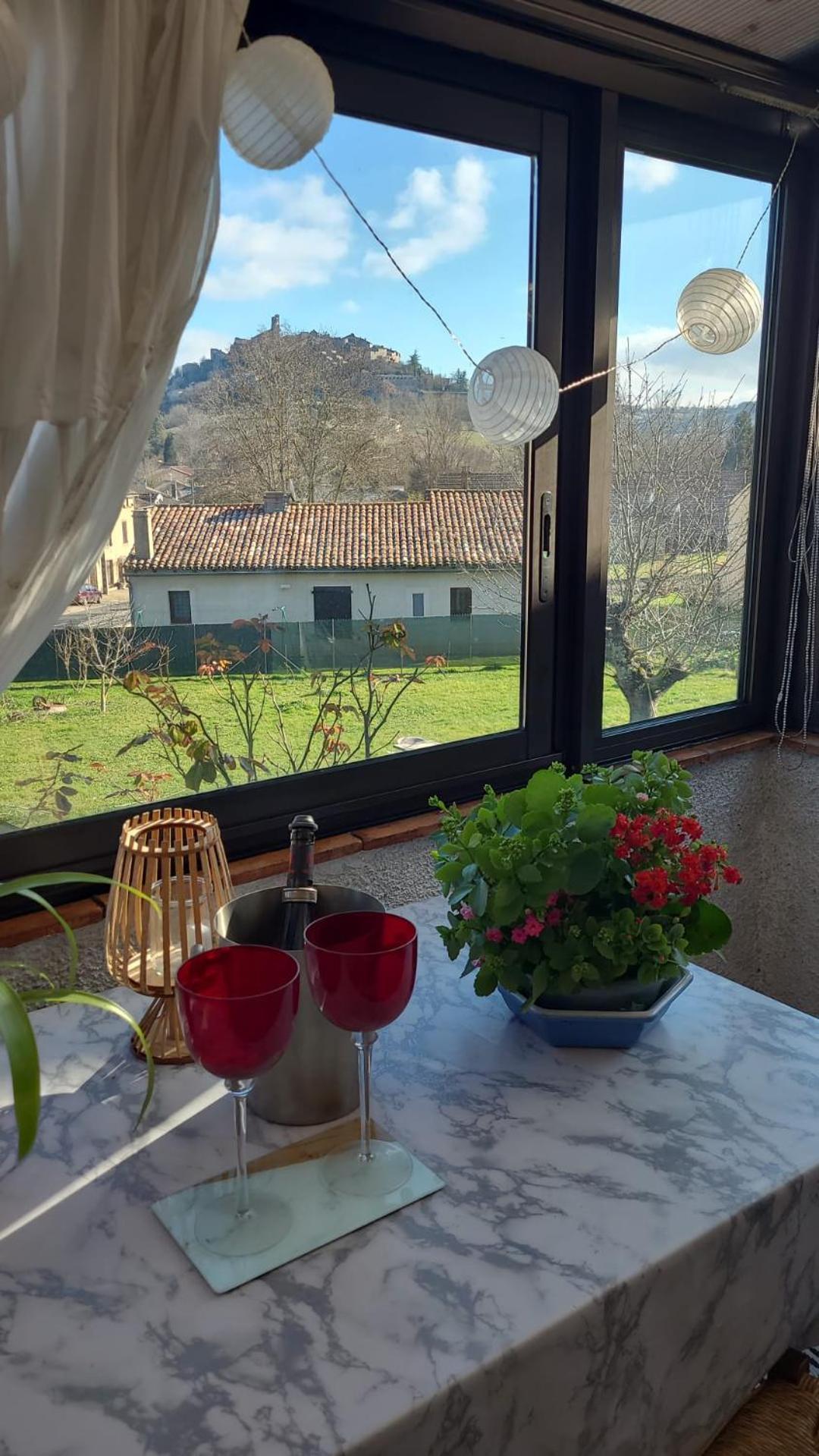 La Jolie Vue Et La Maison De La Tour- Cordes-Sur-Ciel Les Cabannes  Dış mekan fotoğraf